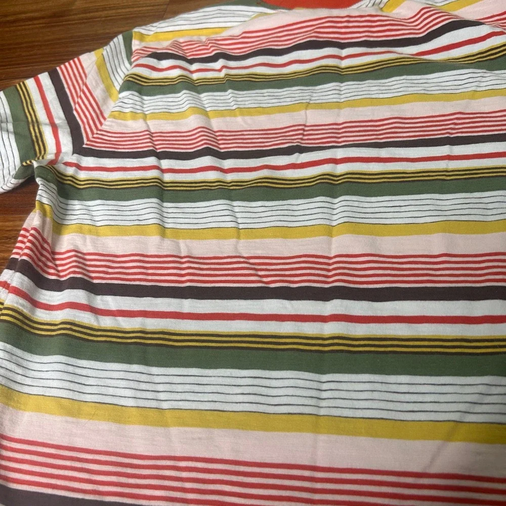 Guess Originals‎ Striped Tee Embroidered Logo Short Sleeve Casual Small - Picture 7 of 7